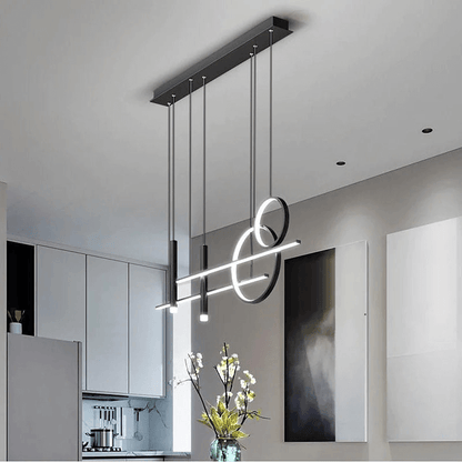 Moderne LED Hängeleuchte Schwarz