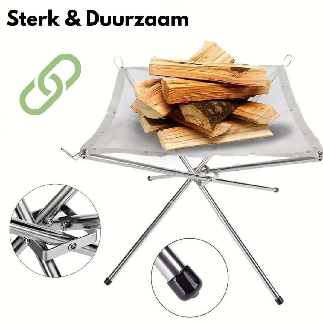 Faltbarer Lagerfeuerständer