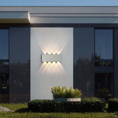 Moderne Wasserdichte LED-Außenwandleuchte aus Aluminium