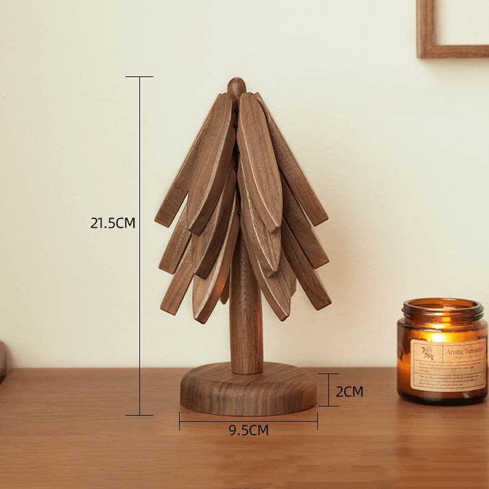 Holzbäume Untersetzer Set - Tischschutz Deko