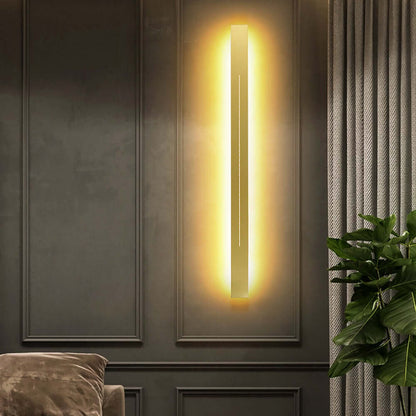 Moderne LED Wandleuchte Gold Schwarz Innen