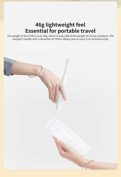 Elektrische Schallzahnbürste - Wasserdicht &amp; USB-Ladestation