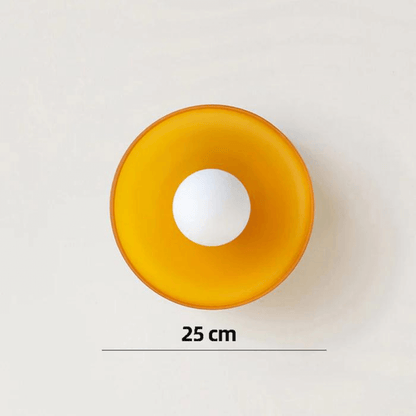 Runde LED Deckenleuchte Modern Glas Lampe