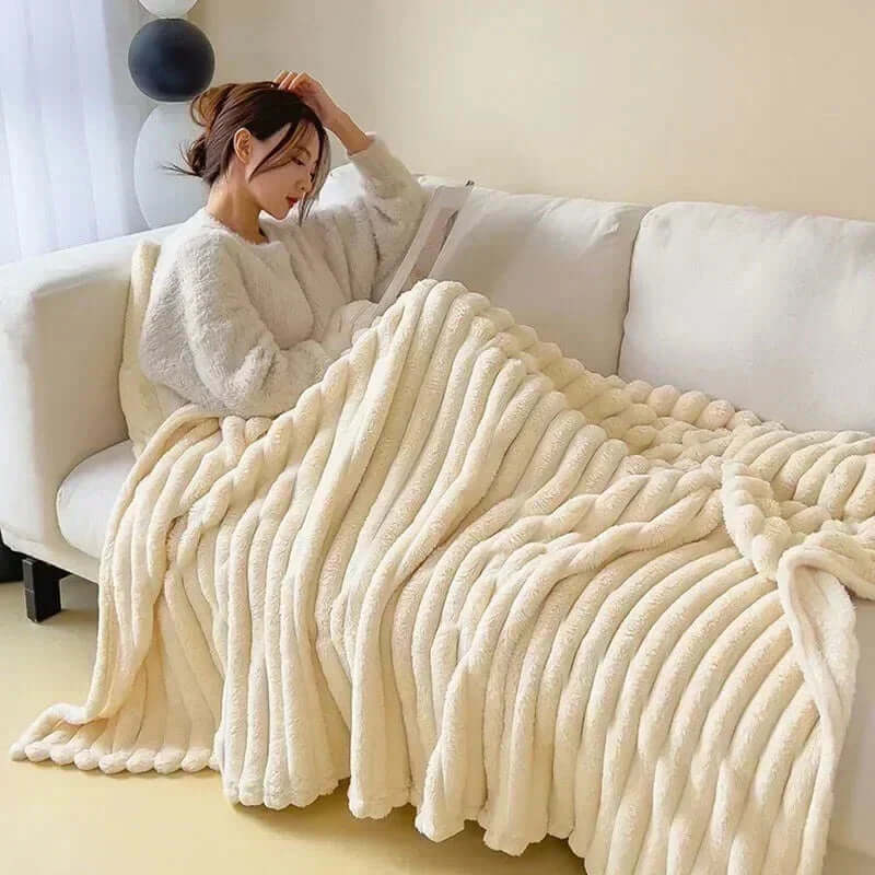 Riesige Kuscheldecke aus Plüsch - Extraweich &amp; Warm