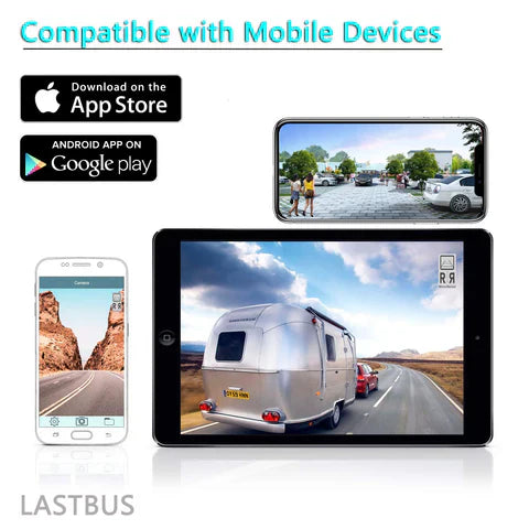 WLAN Rückfahrkamera kabellos – 170° Weitwinkel, Nachtsicht, wasserdicht, einfache Montage