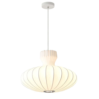 Seiden Pendelleuchte, Vintage Design, 3 Größen