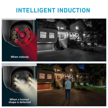 Outdoor 1080P PTZ WiFi IP Kamera: Drahtlose Überwachung mit intelligentem Zwei-Wege-Audio &amp; Nachtsicht, Remote-APP-Überwachung &amp; Benachrichtigungen für die Haussicherheit
