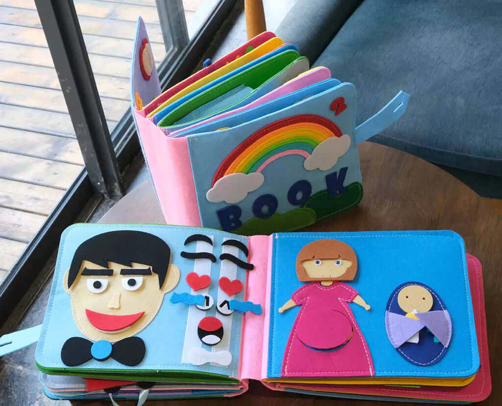 Montessori Filz-Bilderbuch - Abenteuer &amp; Kreativität