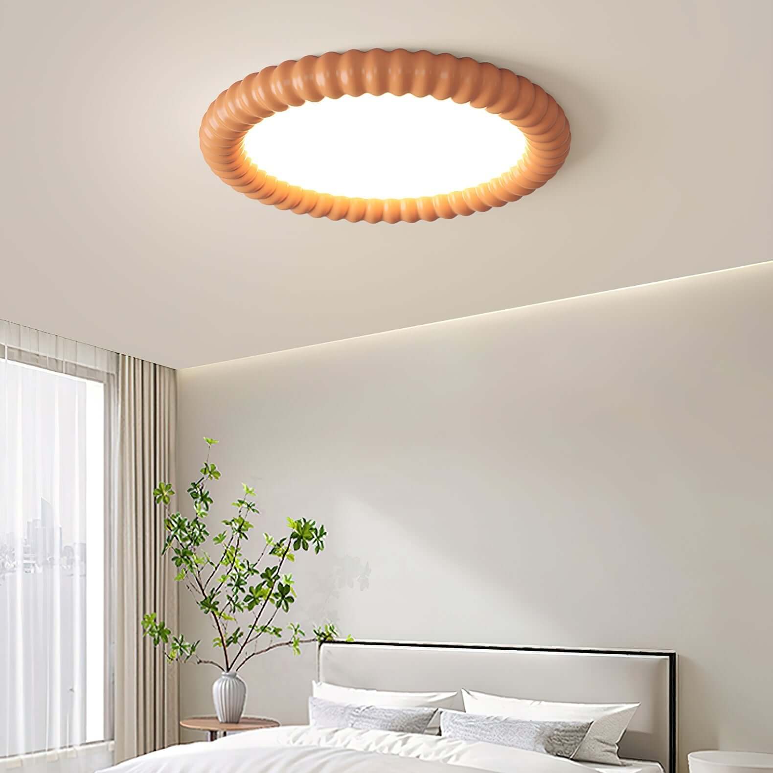 Moderne LED Deckenleuchte - Wellen-Design