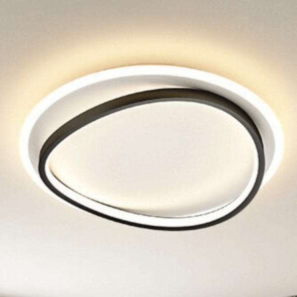 Moderne LED-Deckenleuchte Schwarz-Gold