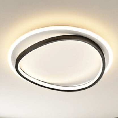 Moderne LED-Deckenleuchte Schwarz-Gold