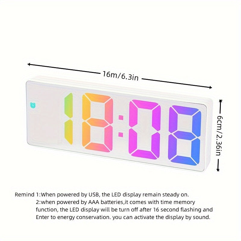 Bunte LED Digitaluhr – Für einen fröhlichen Start in den Tag