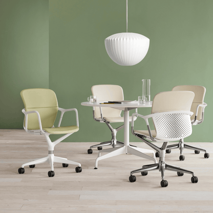 Moderne Hängelampe, Seide &amp; Stahl