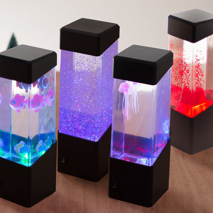 LED Quallenlampe mit sanftem Glühen – Aquatische Dekoration für Zuhause, Büro und Entspannungsräume