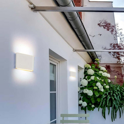 Moderne LED Außenwandleuchte – Wasserdicht, Rechteckig