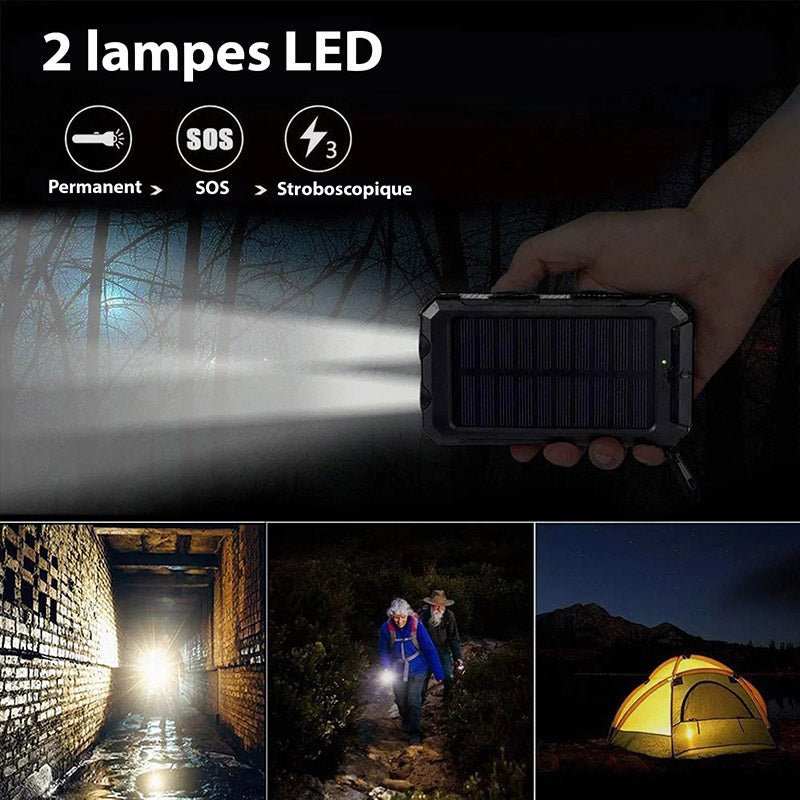 Solarbatterie - Schnellladung | Wasserdicht &amp; Langlebig