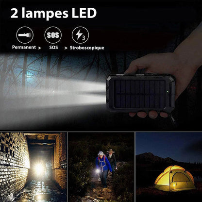 Solarbatterie - Schnellladung | Wasserdicht &amp; Langlebig