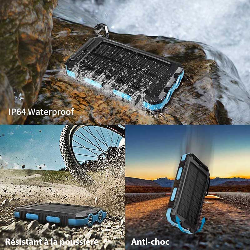 Solarbatterie - Schnellladung | Wasserdicht &amp; Langlebig