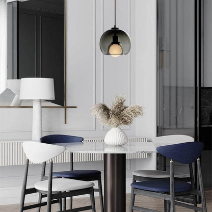 Moderne Pendelleuchte - Metall &amp; Glas