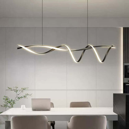 Moderner LED-Kronleuchter - Schwarz