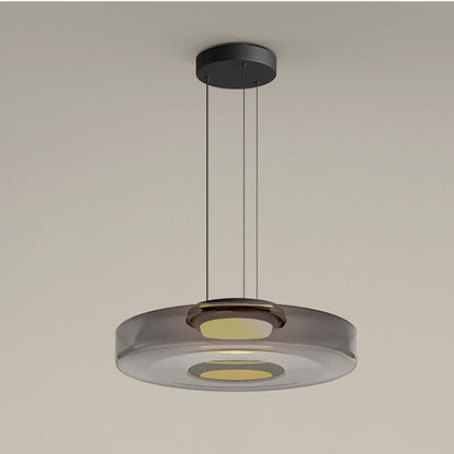 Moderne Glas-Hängeleuchte im Bauhaus-Stil