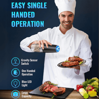 Elektrische Pfeffermühle &amp; Salzmühle Set - Wiederaufladbar