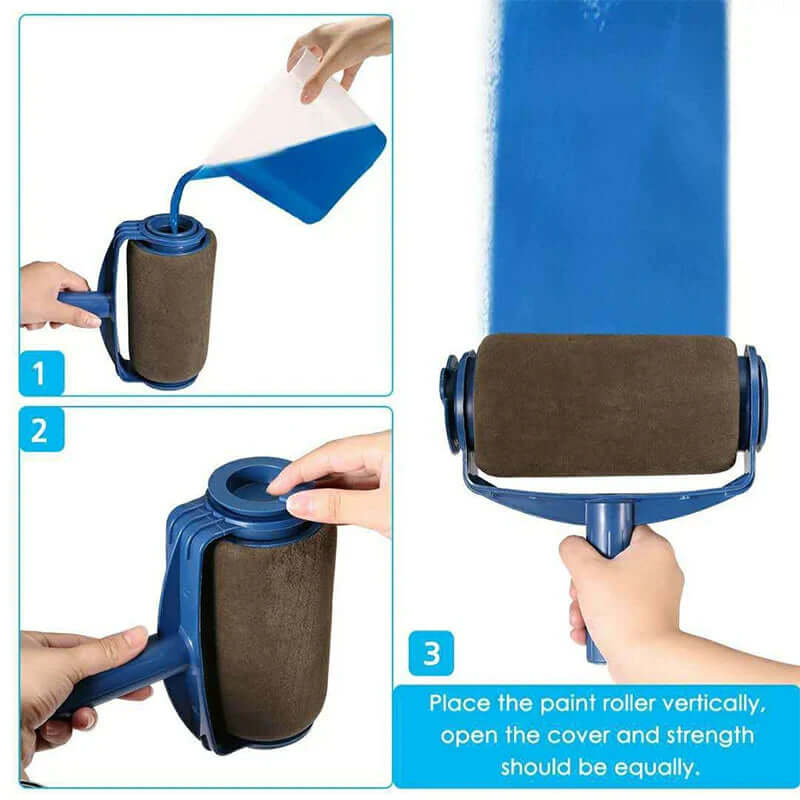 6-teiliges Farbroller-Set für schnelles &amp; sauberes Streichen