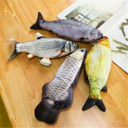 Interaktives Katzenspielzeug Set - 4 Bewegliche Fische