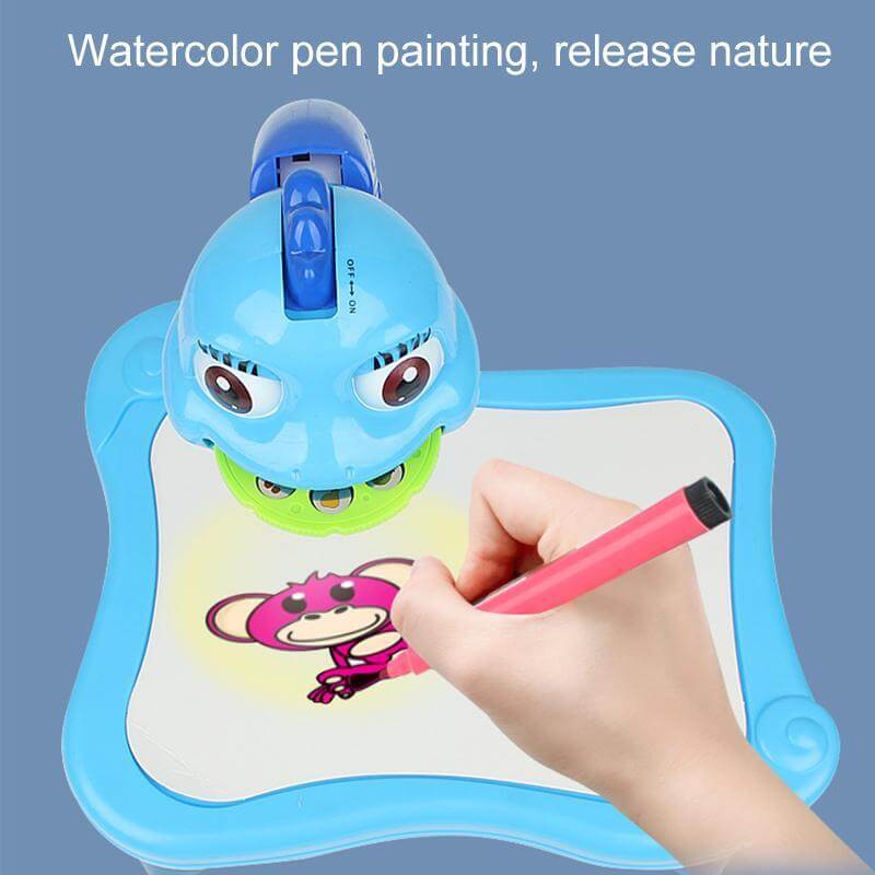 Kinder LED Zeichenprojektor mit Musik - Kreativ Set
