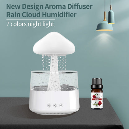 Regenwolken Luftbefeuchter Rain Cloud Humidifier Pilzförmig mit Regentropfen Funktion