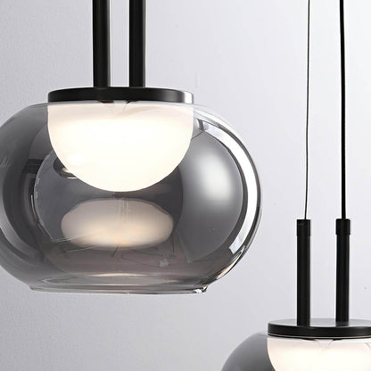 Moderne Halo Pendelleuchte, 3-flammig