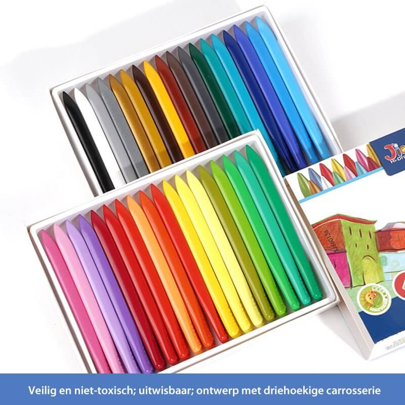 Kreativ-Set - Bunte Wachsmalstifte aus Bio-Materialien