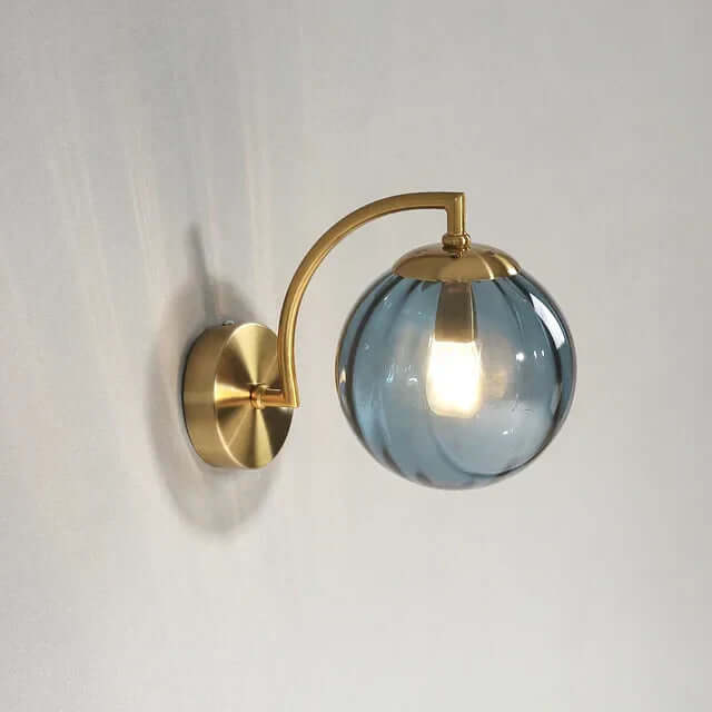 Moderne Glas-Wandleuchte, Warmweiß, 25cm