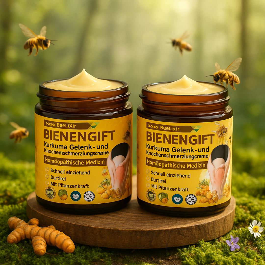 Bienengiftcreme | Salbe mit Bienengift, Hyaluron &amp; Kollagen | BeeLixir