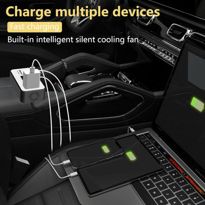 Zelara Auto Wechselrichter 12V auf 220V AC mit USB