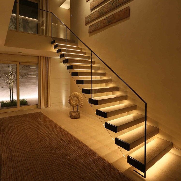 LED Nachtlicht mit Sensor für Bettgestell Holz