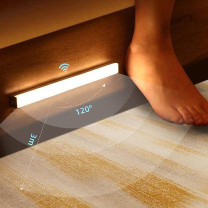 LED Nachtlicht mit Sensor für Bettgestell Holz
