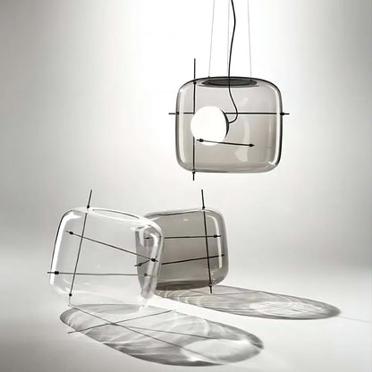 Moderne Glas Pendelleuchte Ø 30cm