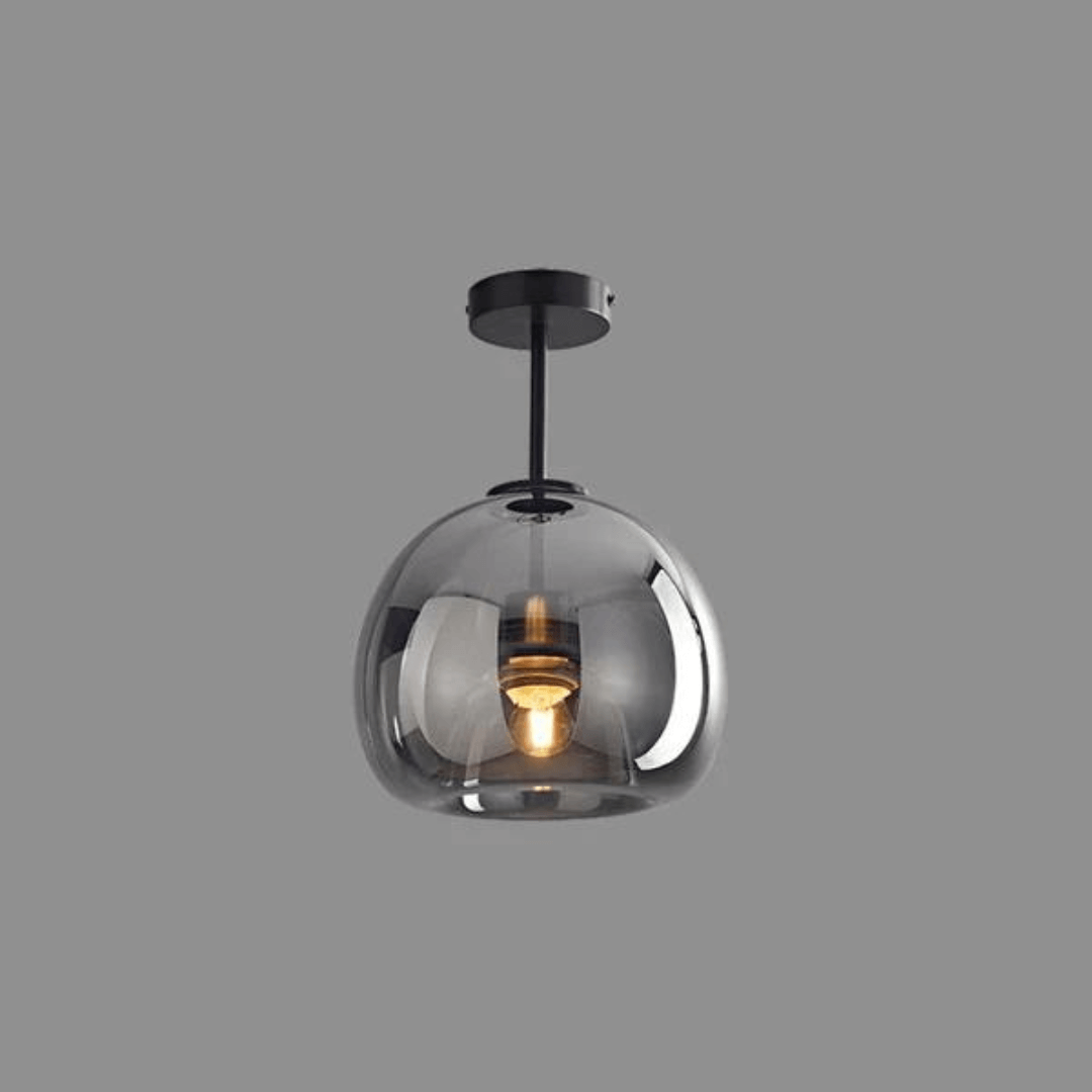 Moderne LED Deckenleuchte, Warmweiß, Metall &amp; Glas