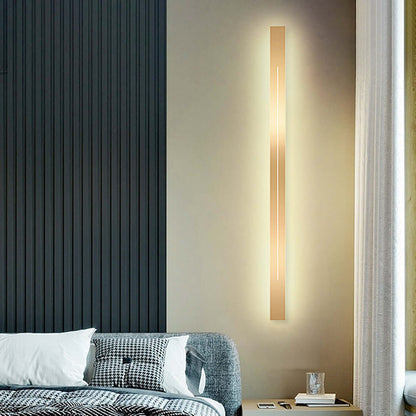 Moderne LED Wandleuchte Gold Schwarz Innen
