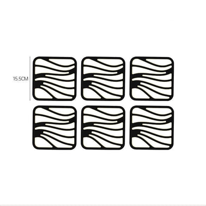 6er Set Hitzeuntersetzer - Modernes Design
