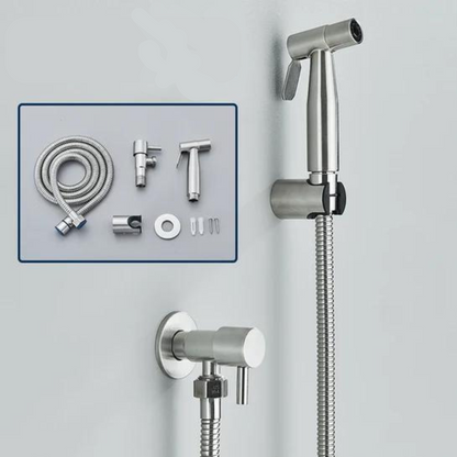 PureFlow | Bidet Handbrause aus Edelstahl mit 1,2m Schlauch
