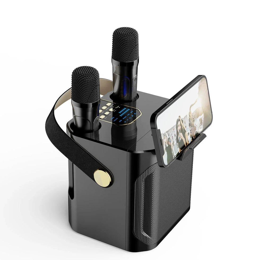 Hochleistungs tragbarer Bluetooth Karaoke Lautsprecher mit wiederaufladbarem Akku für den Innen- und Außenbereich