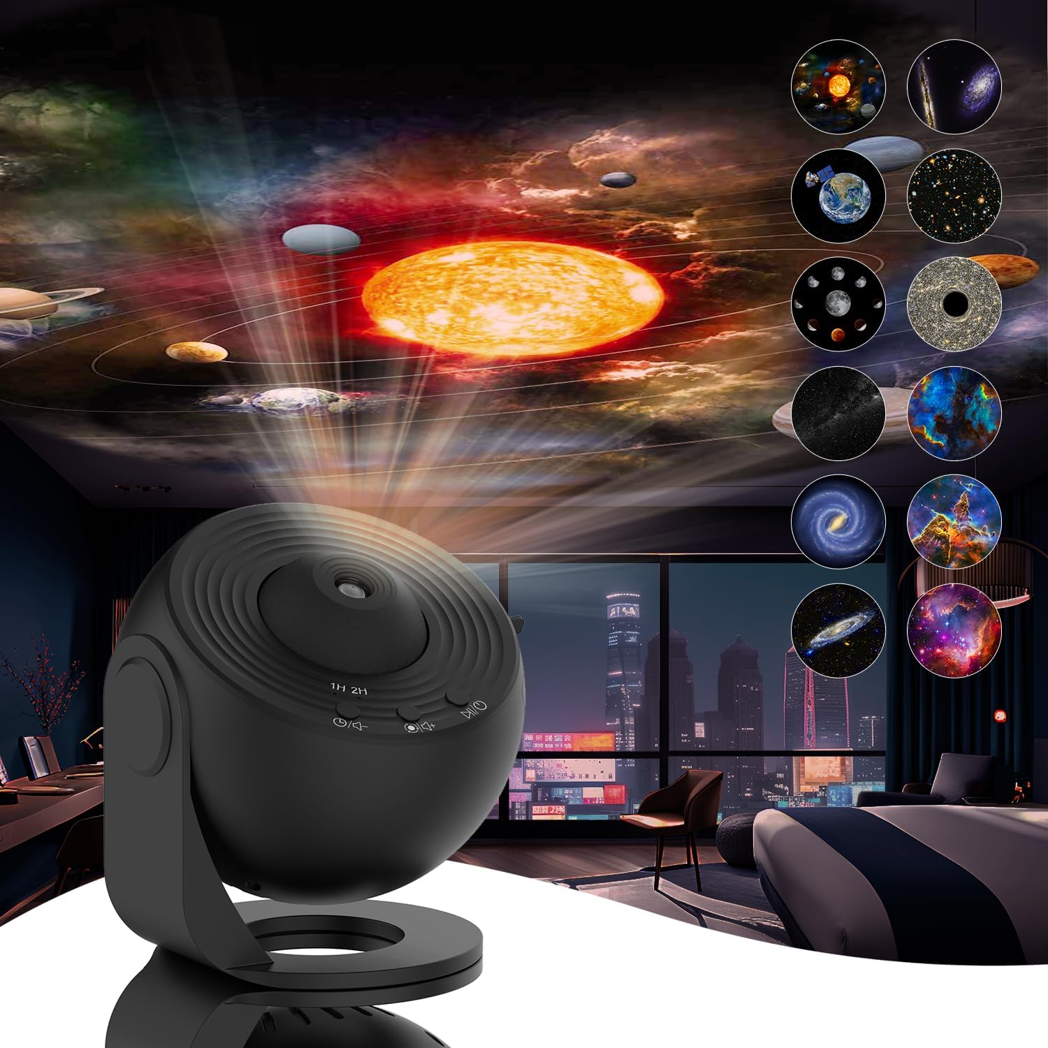 Planetarium-Projektor mit 12 faszinierenden Effekten