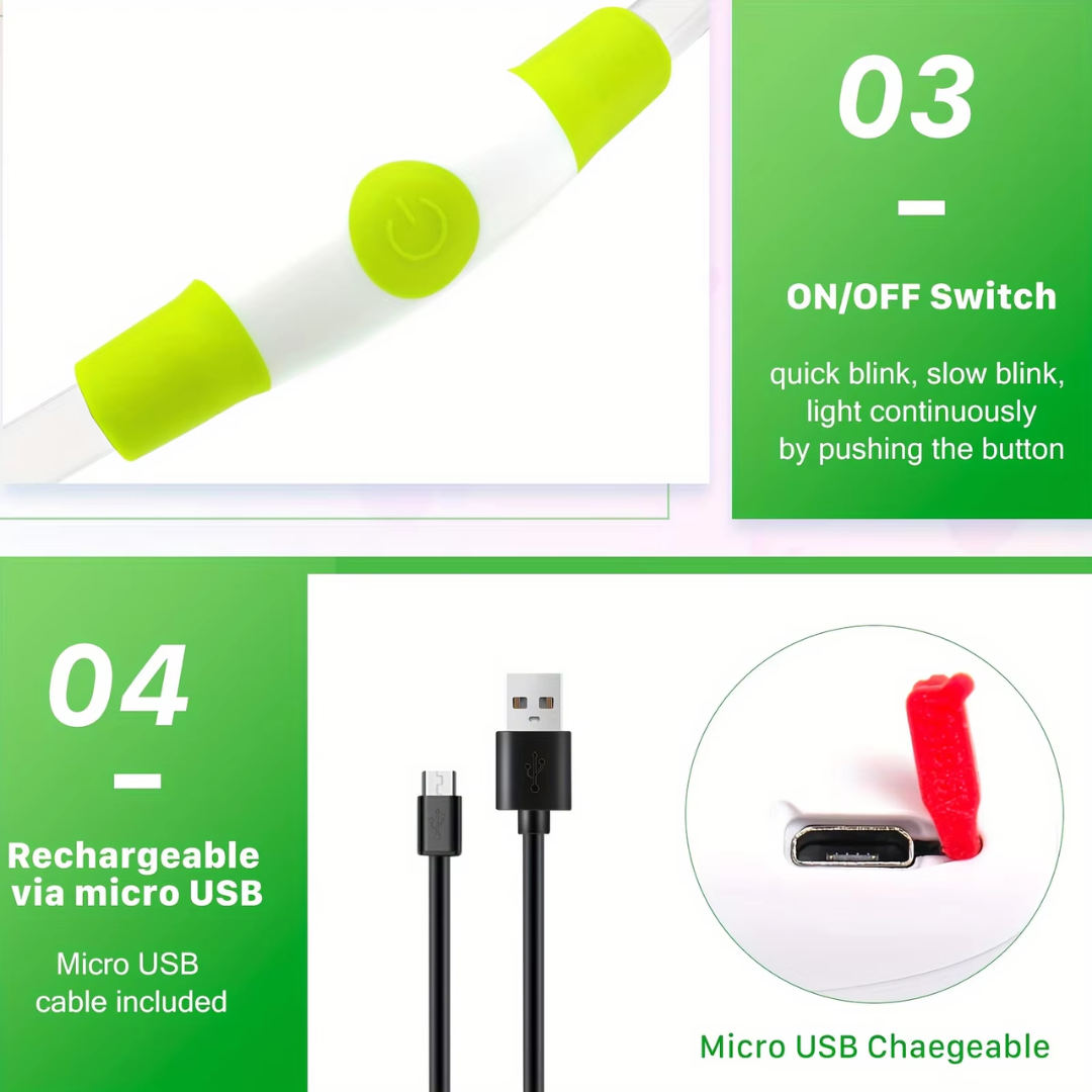 LED-Hundehalsband – Sicherheit &amp; Komfort | USB-Licht