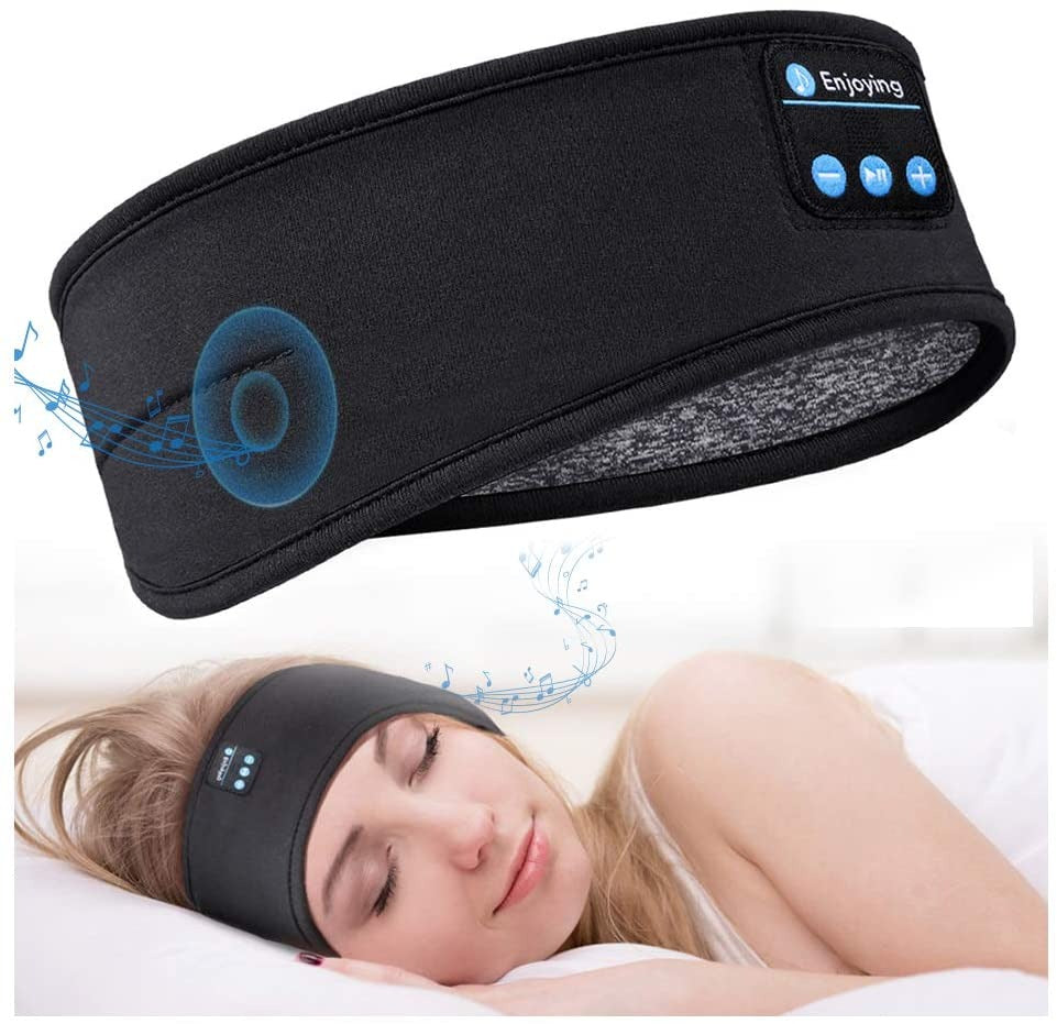 Schlafendes Augenmasken-Stirnband mit Bluetooth-Kopfhörern