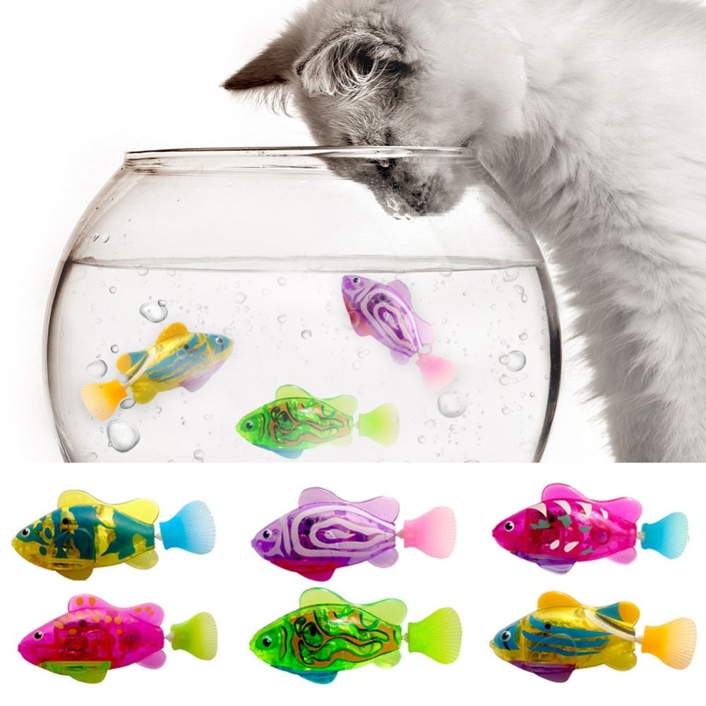 Katzen Spielzeugset - Interaktive Fische - Spaß