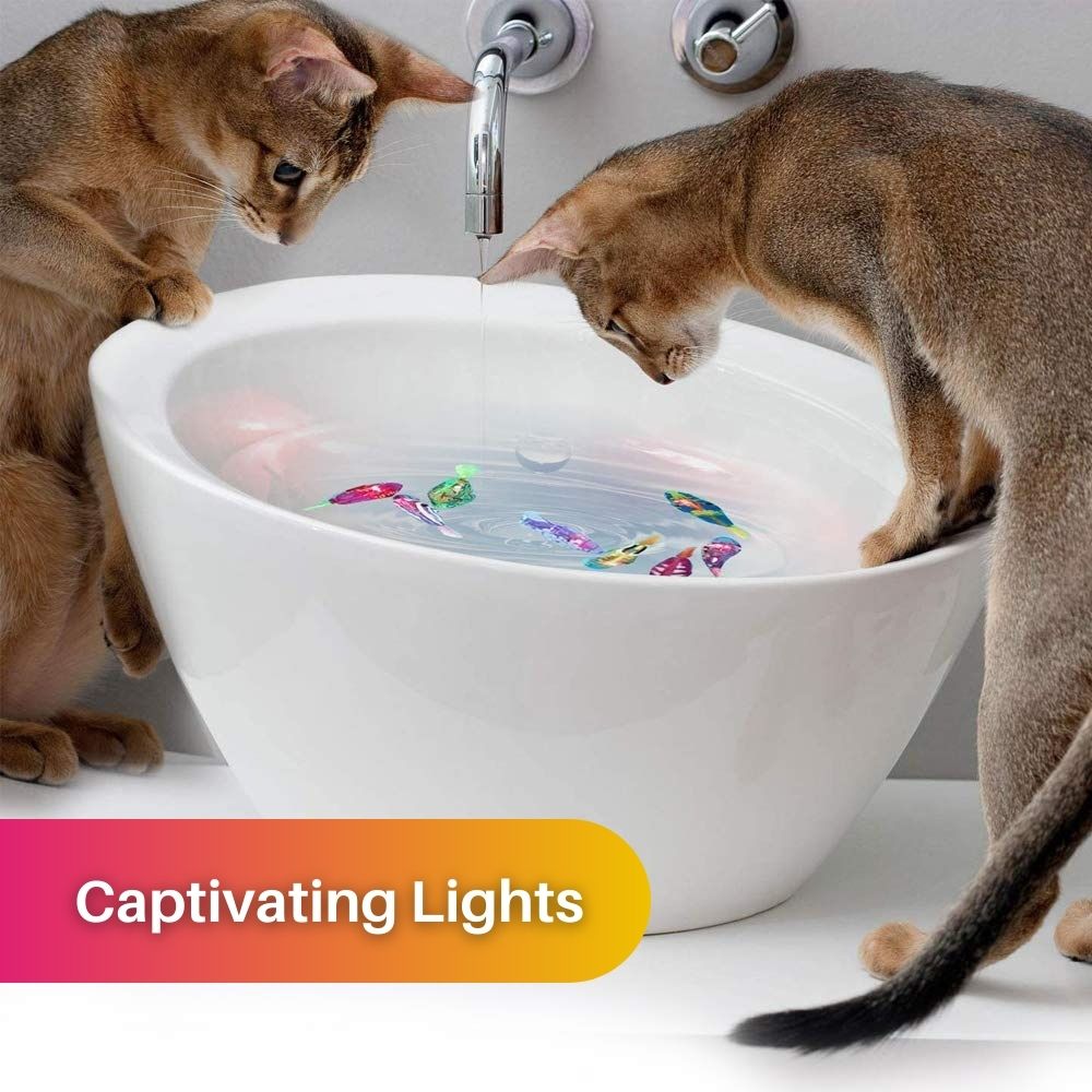 Katzen Spielzeugset - Interaktive Fische - Spaß