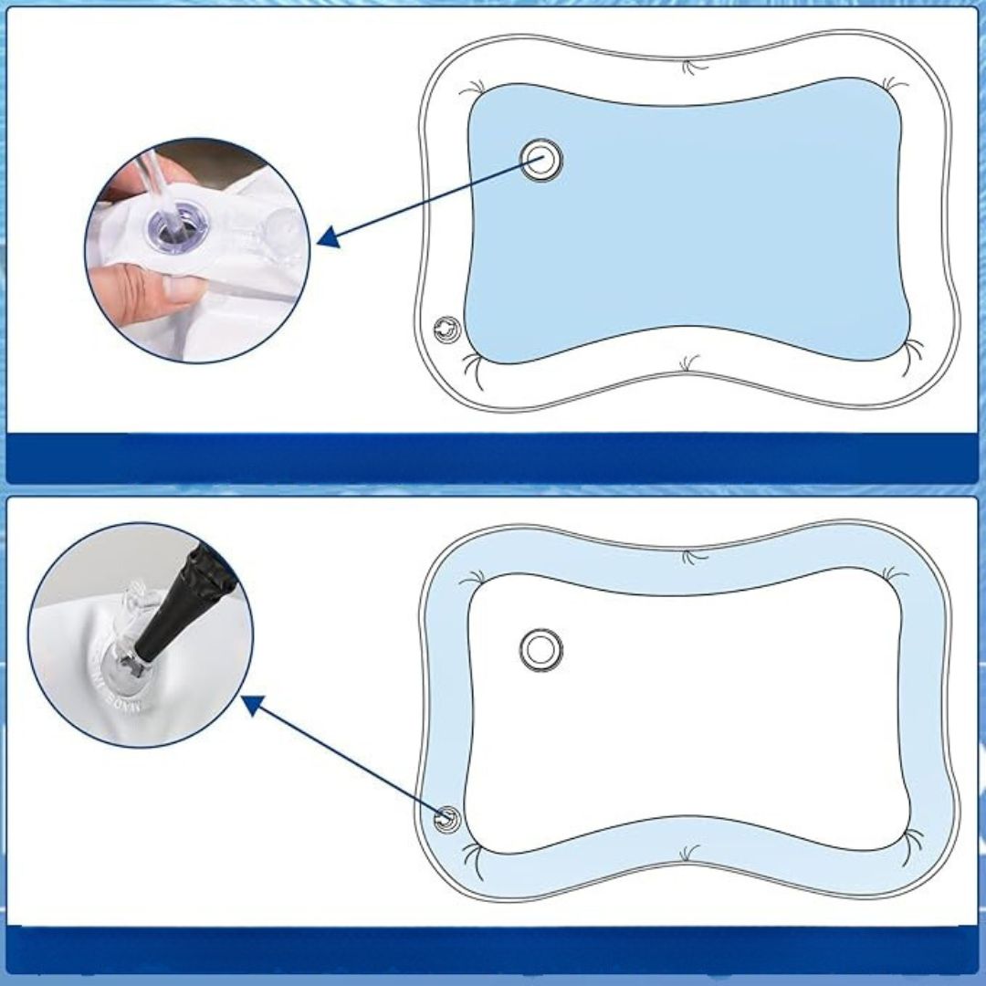 Sensorische Wasserspielmatte für Babys – Lernspielzeug