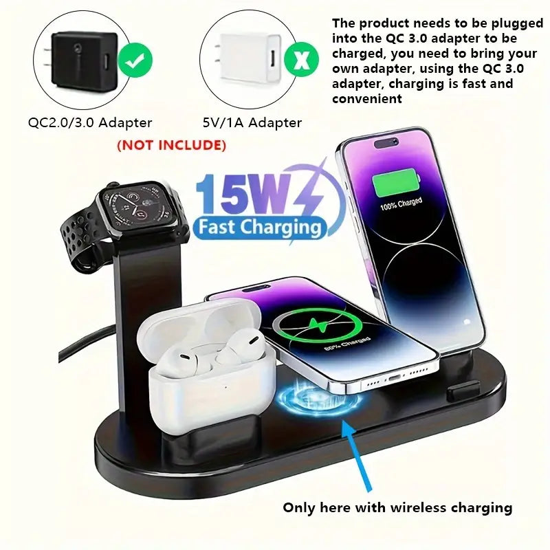 3 in 1 Wireless Ladegerät Stand